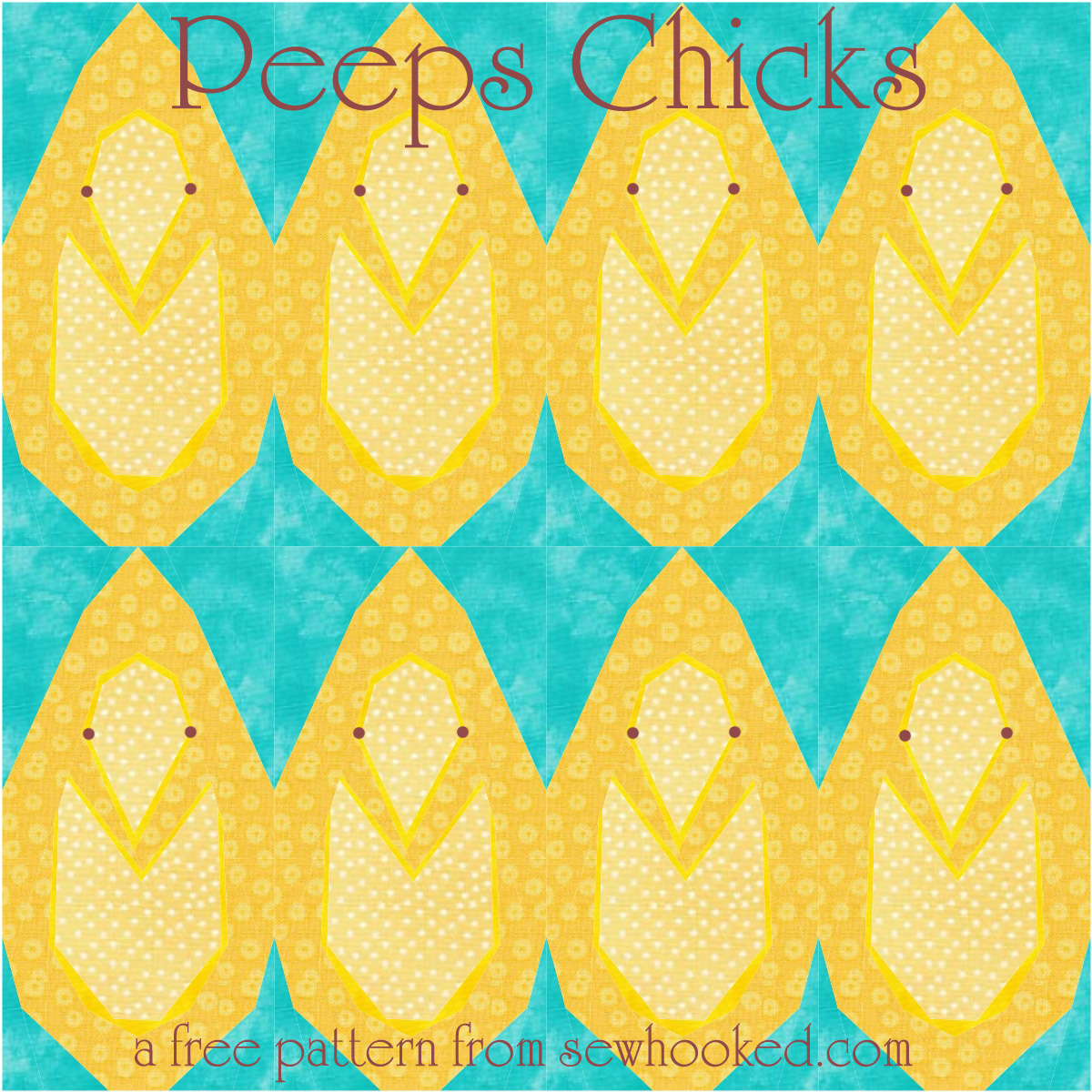 peep chicks in fabric
