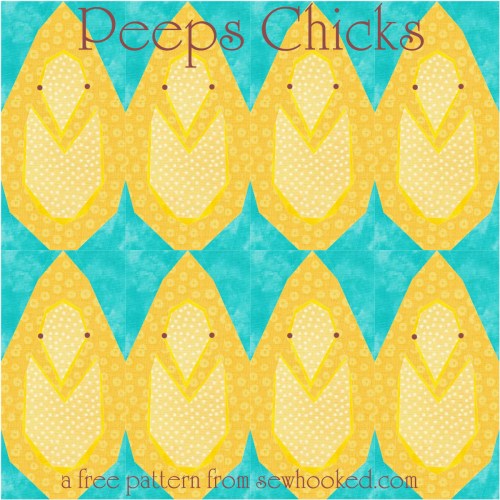 peep chicks in fabric