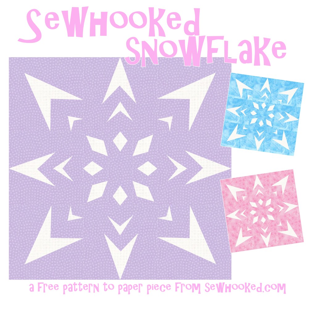 Sewhooked Snowflake Title